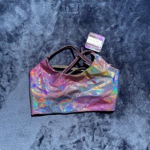 Freedom Rave Wear Technological Lush Lace Up Top